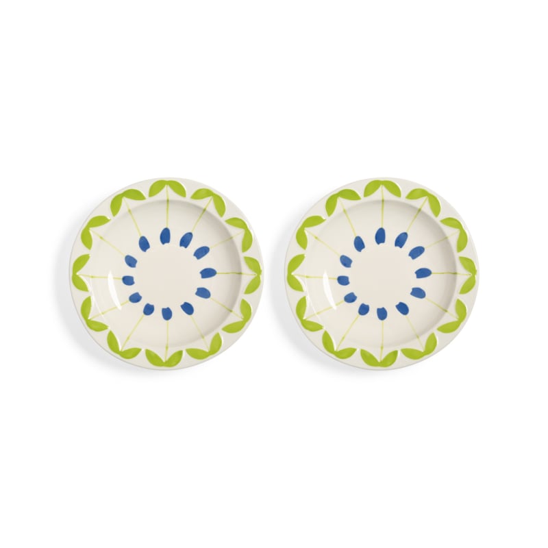 Klevering Folk Pasta Plates Blue Set/2 - ⌀22.5cm