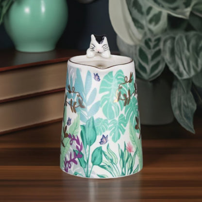 Haus des Unglücks Milchkanne – Katze – 200 ml – Geschenkbox