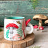 Mok met paddenstoelen in rood met witte stippen, handgreep is in de vorm van een paddenstoel uit de collectie forage van House of Disaster