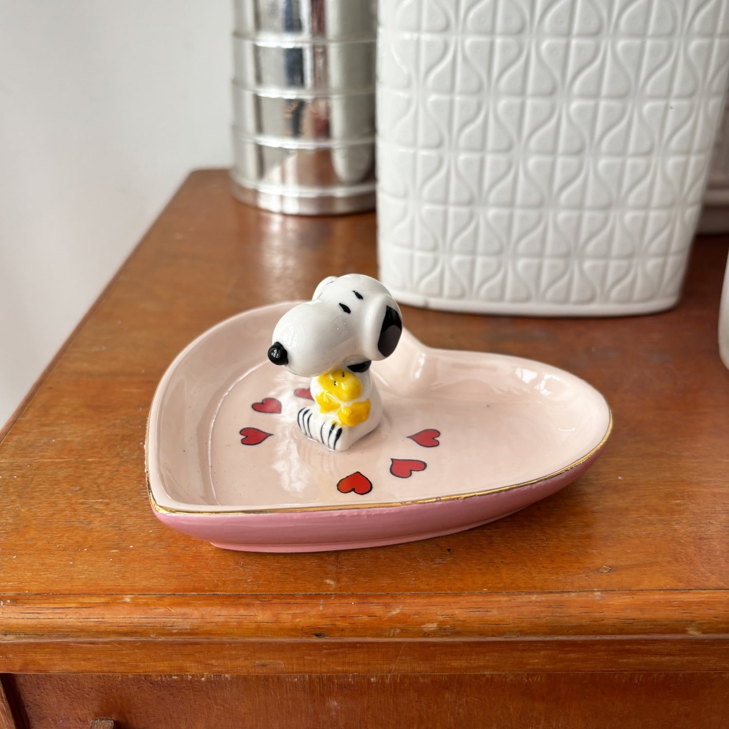 House of Disaster Peanuts Love Trinket Dish – Snoopy &amp; Woodstock