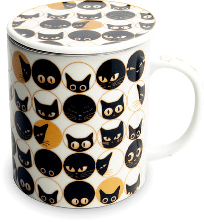 Edo Japan Teetassenset Katze Weiß - 350 ml