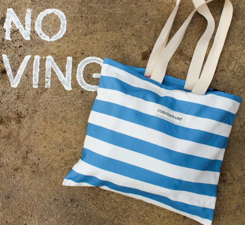 Cornishware Cornishblue beach bag