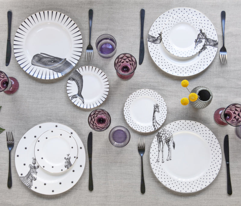 Yvonne Ellen Gebaksbord Zebra - ⌀16cm