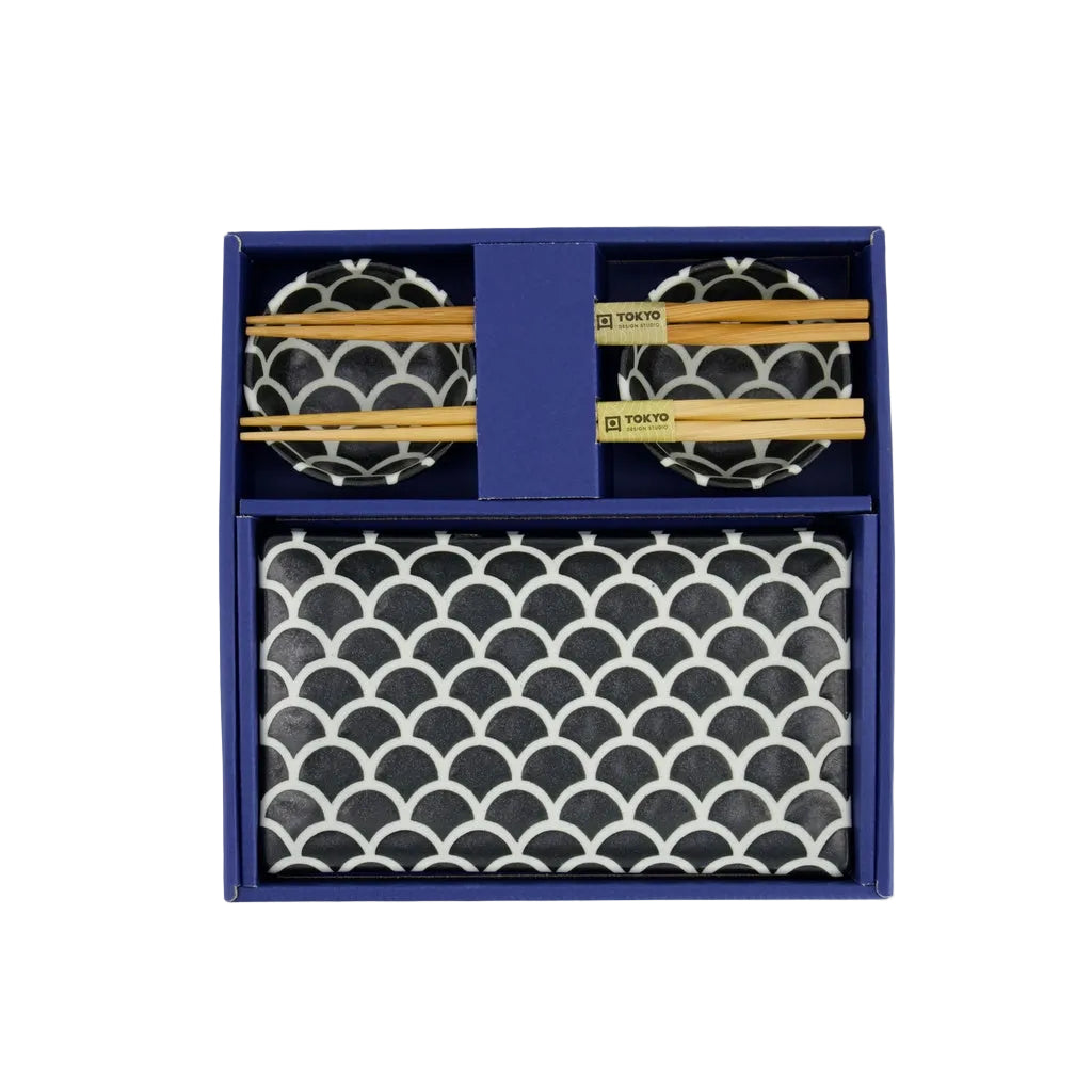 Tokyo Design Studio Mermaid Onyx Noir Sushi Cadeauset