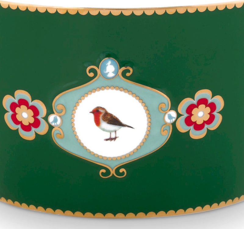 Pip Studio Love Birds Dark Green Kom - ⌀15cm