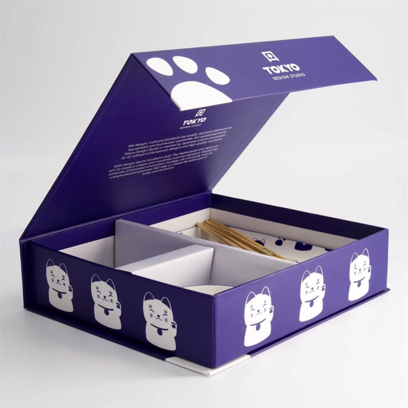 Tokyo Design Kawaii Sushiset Maneko blue - 2 personen