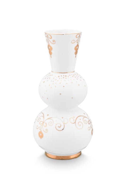 Pip studio Royal Winter White vaas - 15cm