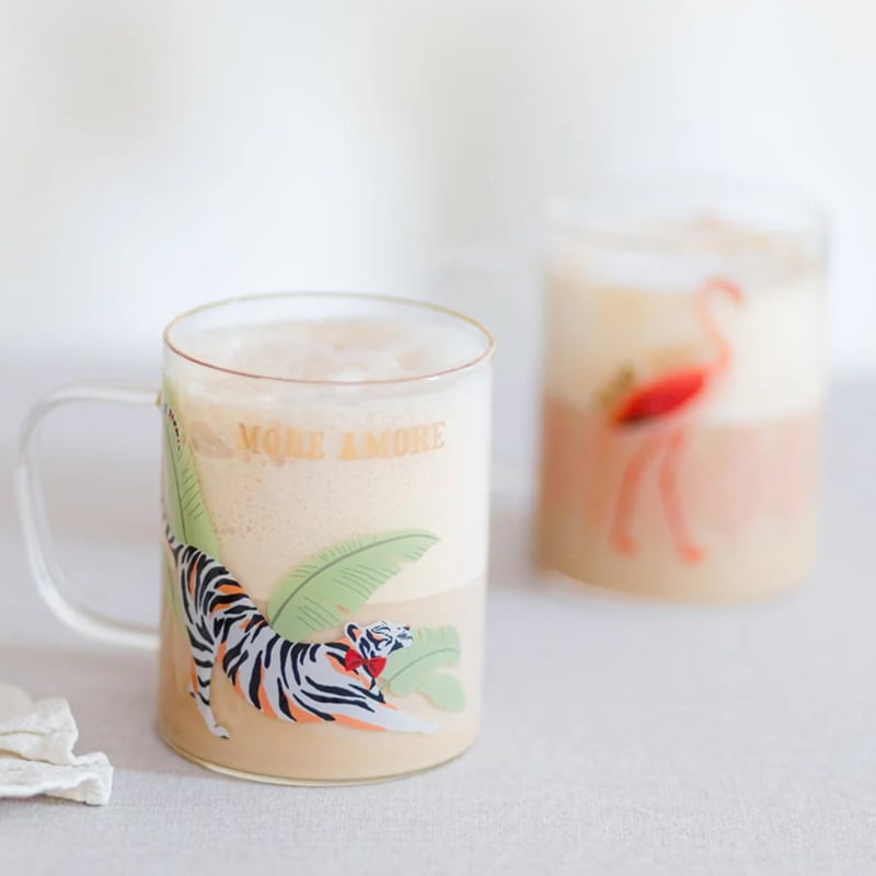 Yvonne Ellen London Mok Glas Flamingo - 400ml