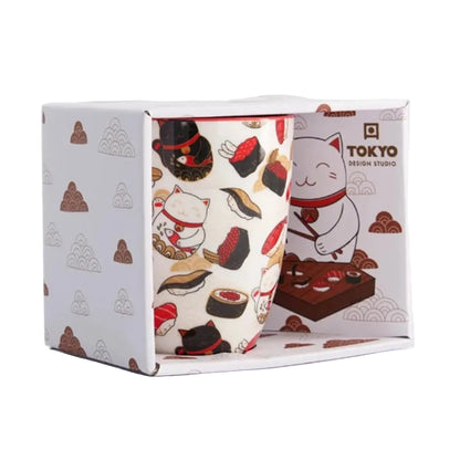 Tokyo Design Kawaii Lucky Cat Sushi Mok - 340ml