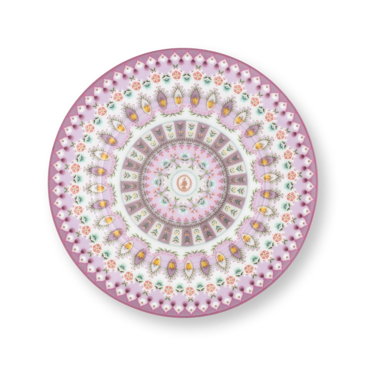 Gebaksborden Lila 16 cm Set van 4 Pip Studio Lily &amp; Lotus Lilac