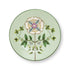 Lichtgroen petit four bord van Pip Studio Lily en Lotus collectie, porselein diameter 12 cm