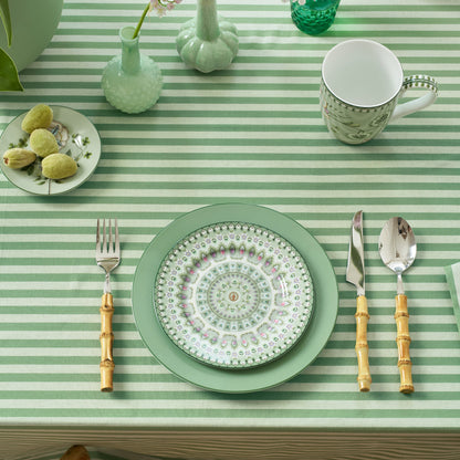 Pip Studio Lily &amp; Lotus Gebaksborden Groen 16 cm Set van 4