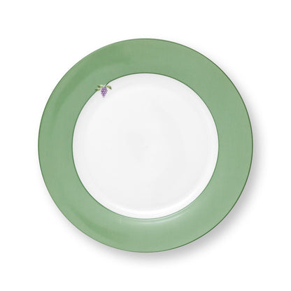 Dinerborden set van vier-  Pip Studio Lily &amp; Lotus groen 26.5 cm