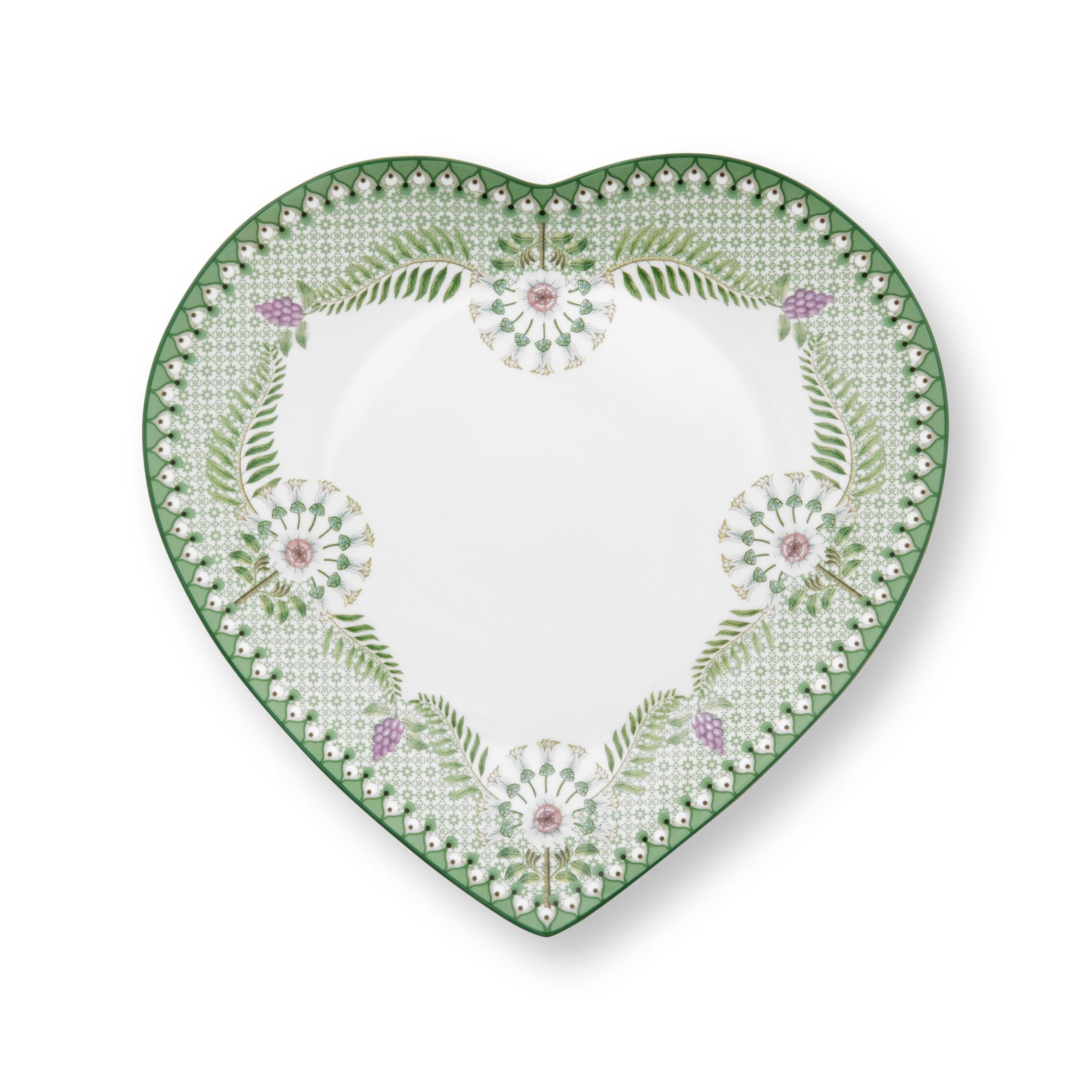Bord porselein hart lichtgroen Pip Studio Light Green Lily &amp; Lotus. Vaatwasserbestendig. in cadeaudoos