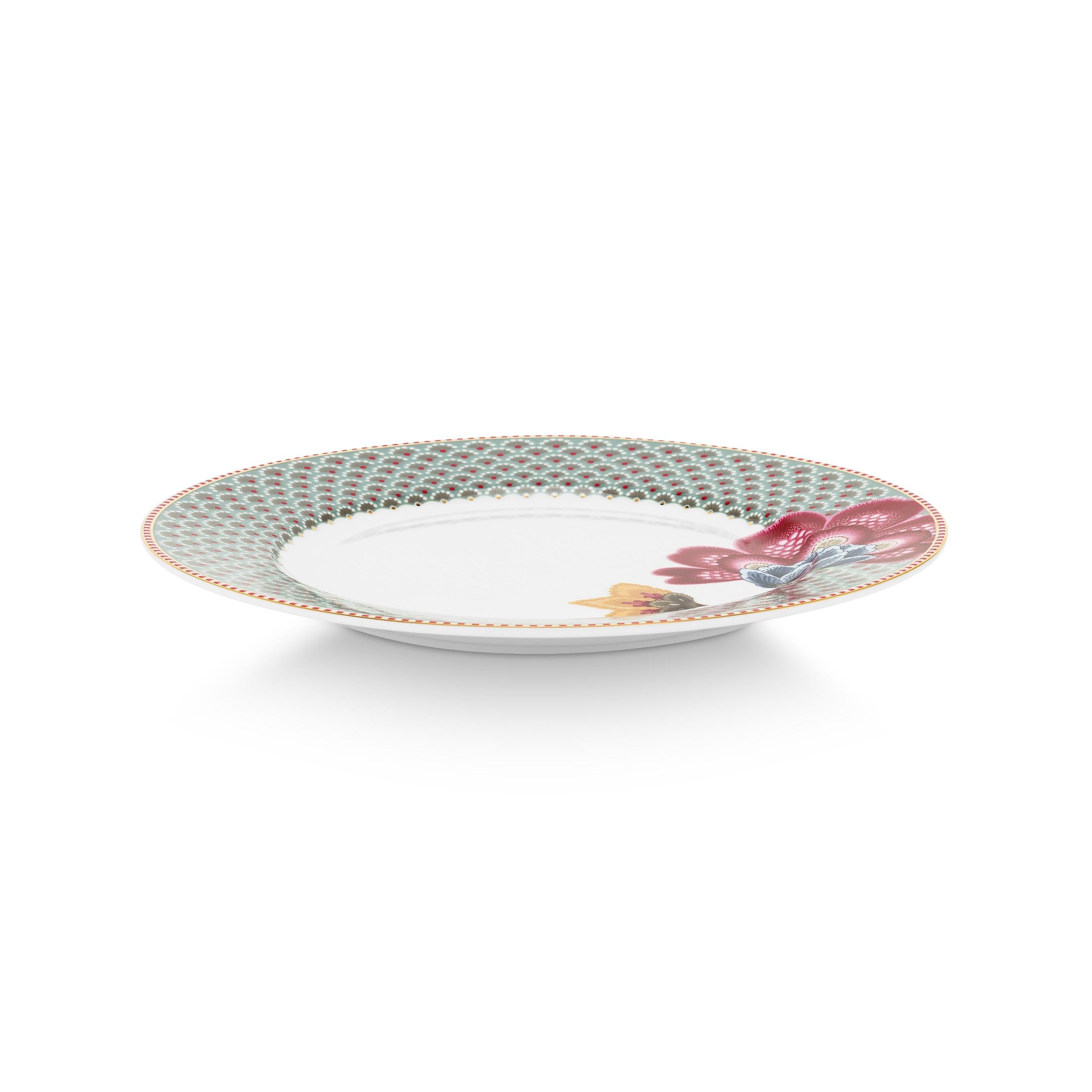 Blauwe dinerborden Pip Studio Blooming Tales – set van 4
