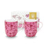 Roze mokjes van Pip Studio Jolie Pink Smal inhoud 145ml, alleen handwas vanwege de gouden accenten.