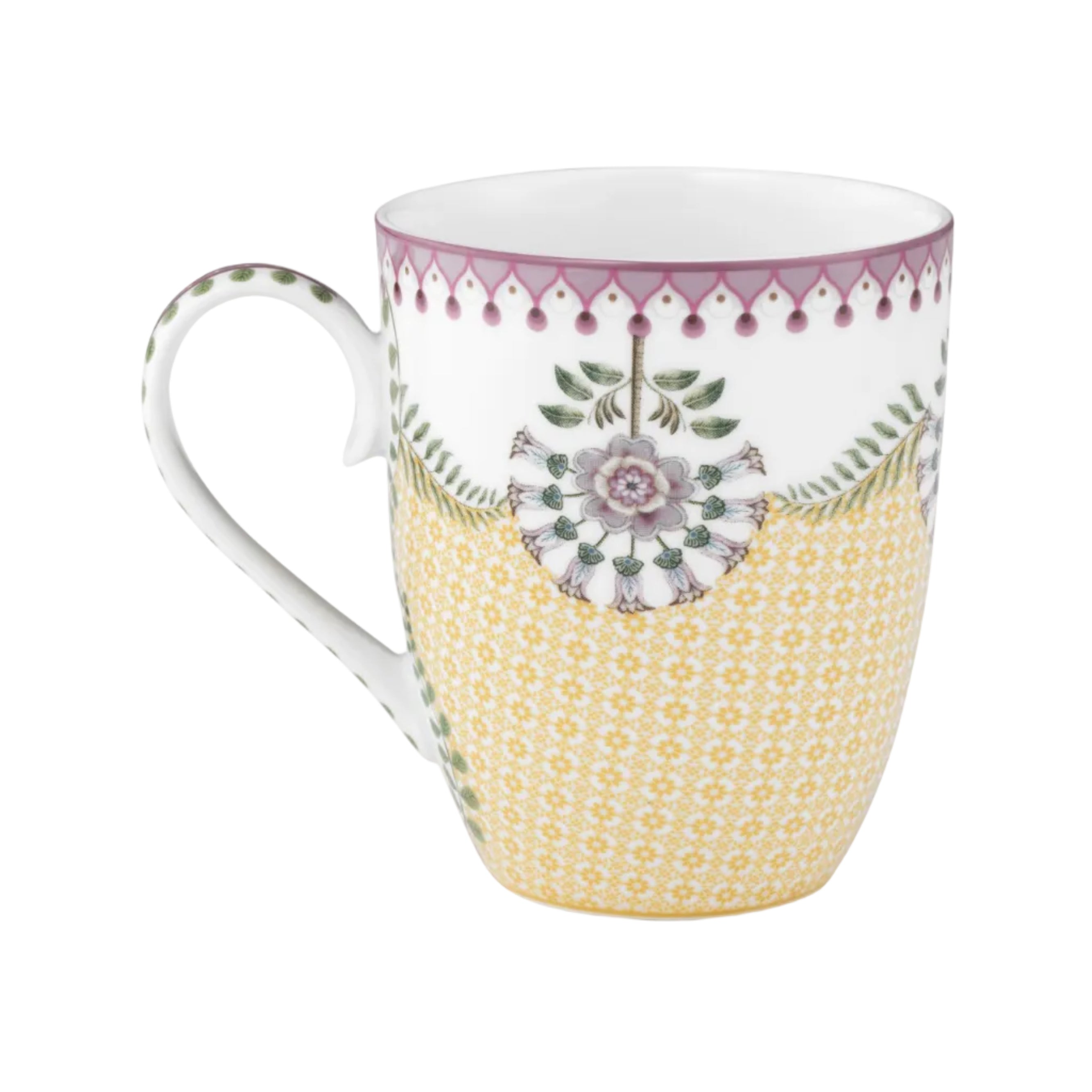 Pip Studio Lily and Lotus Yellow Mugs L set/2 - 350ml