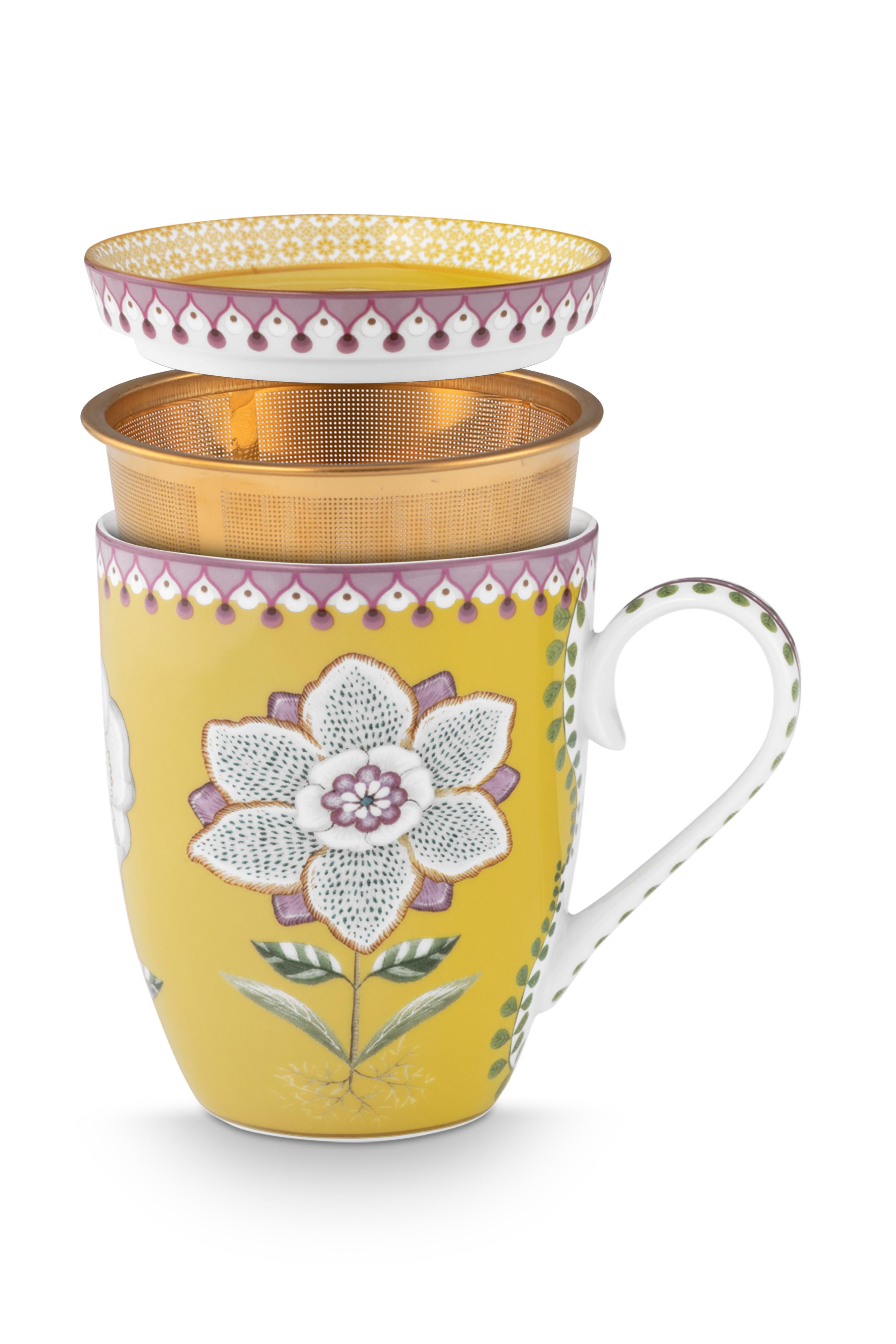 Pip Studio Lily en Lotus geel tea for one 