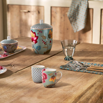 Pip Studio Blooming Tales Fantasy Blue Mugs S set/2 - 200ml