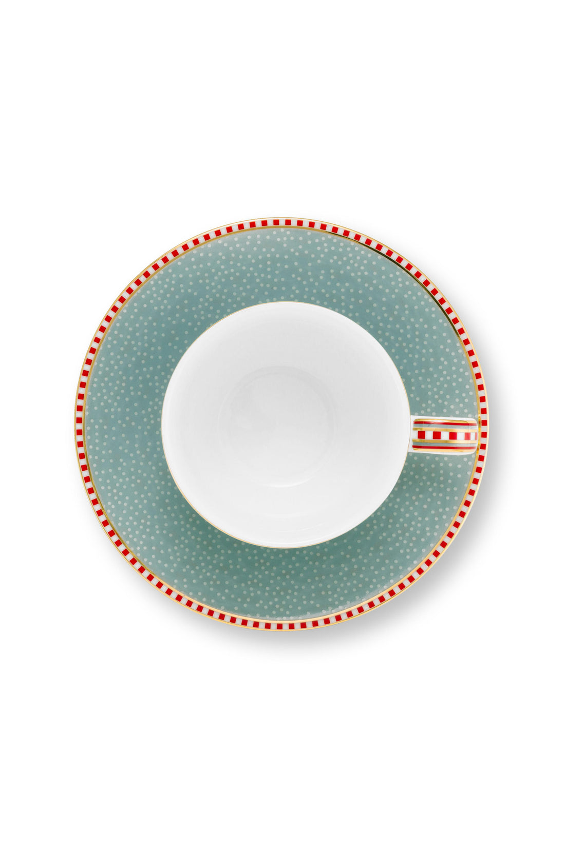 Pip Studio Blooming Tales Blue Espresso kop en schotel set/2 - 120ml