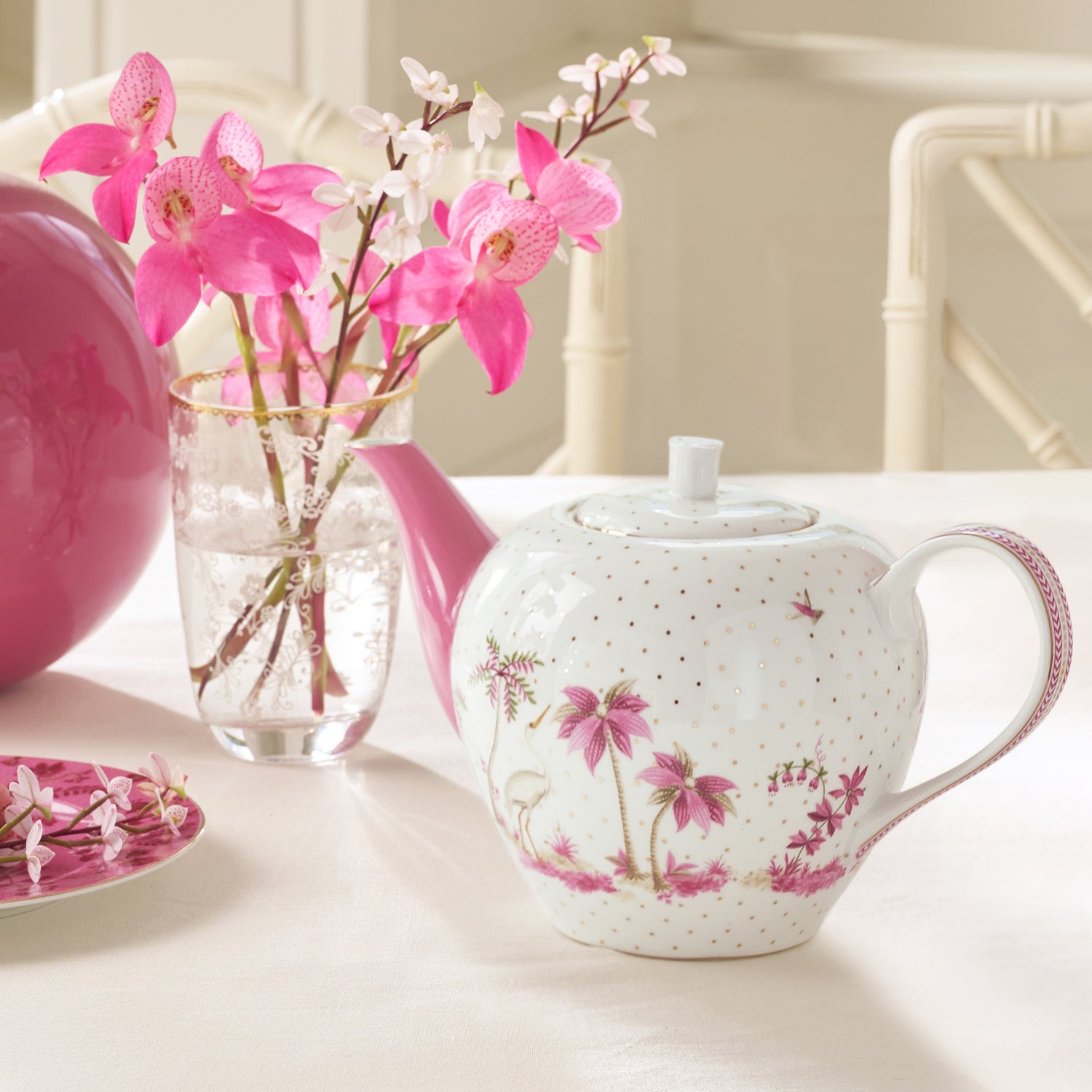 Pip Studio Jolie Pink Theepot 1.6 liter