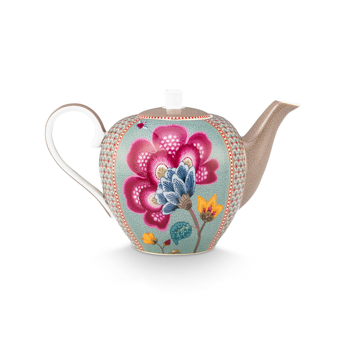 Pip Studio Blooming Tales Fantasy Theeset – Theepot 1.6L &amp; 2 Mokken Blauw