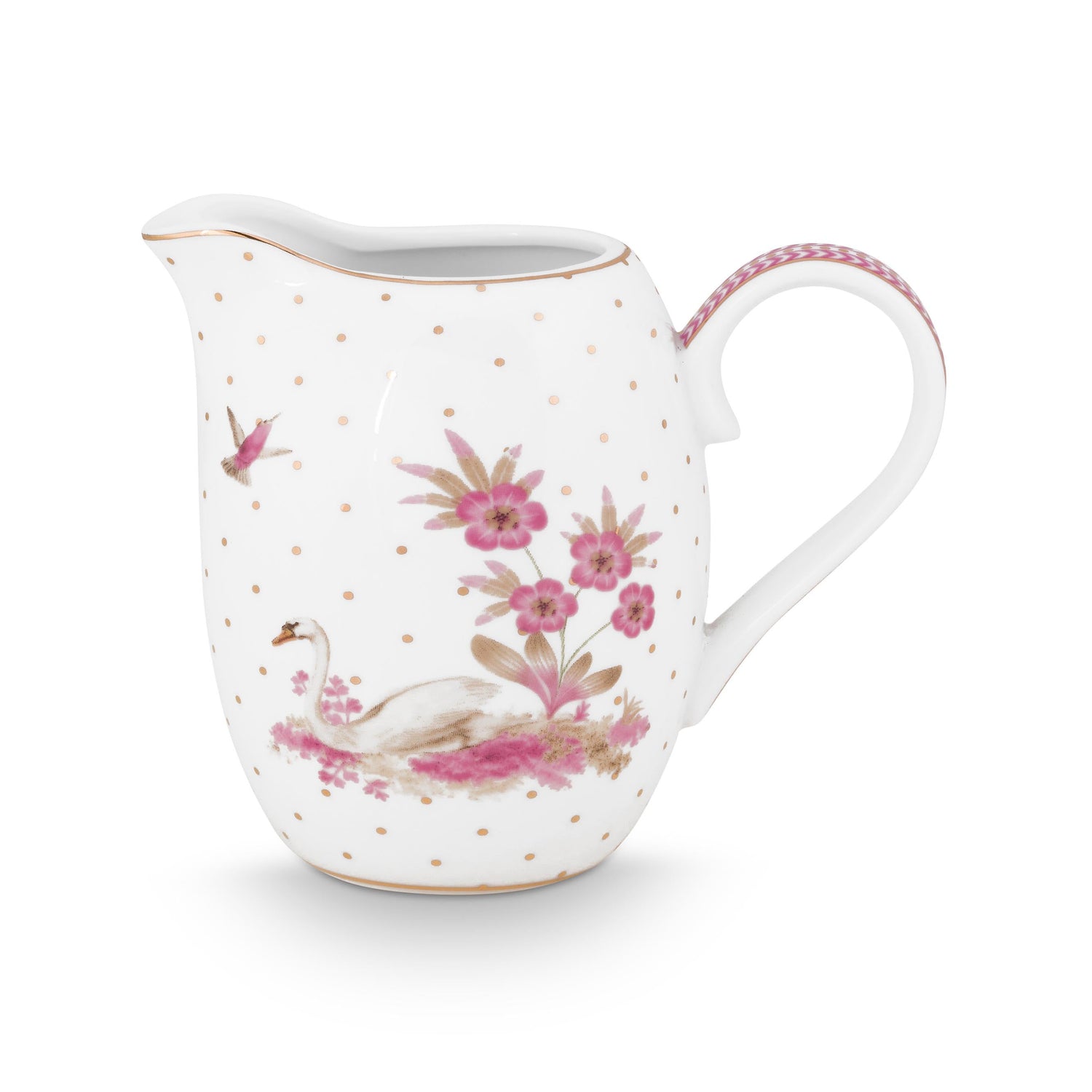 Pip Studio Jolie Pink Set van 3 - Suikerpot, Melkkannetje en Bordje