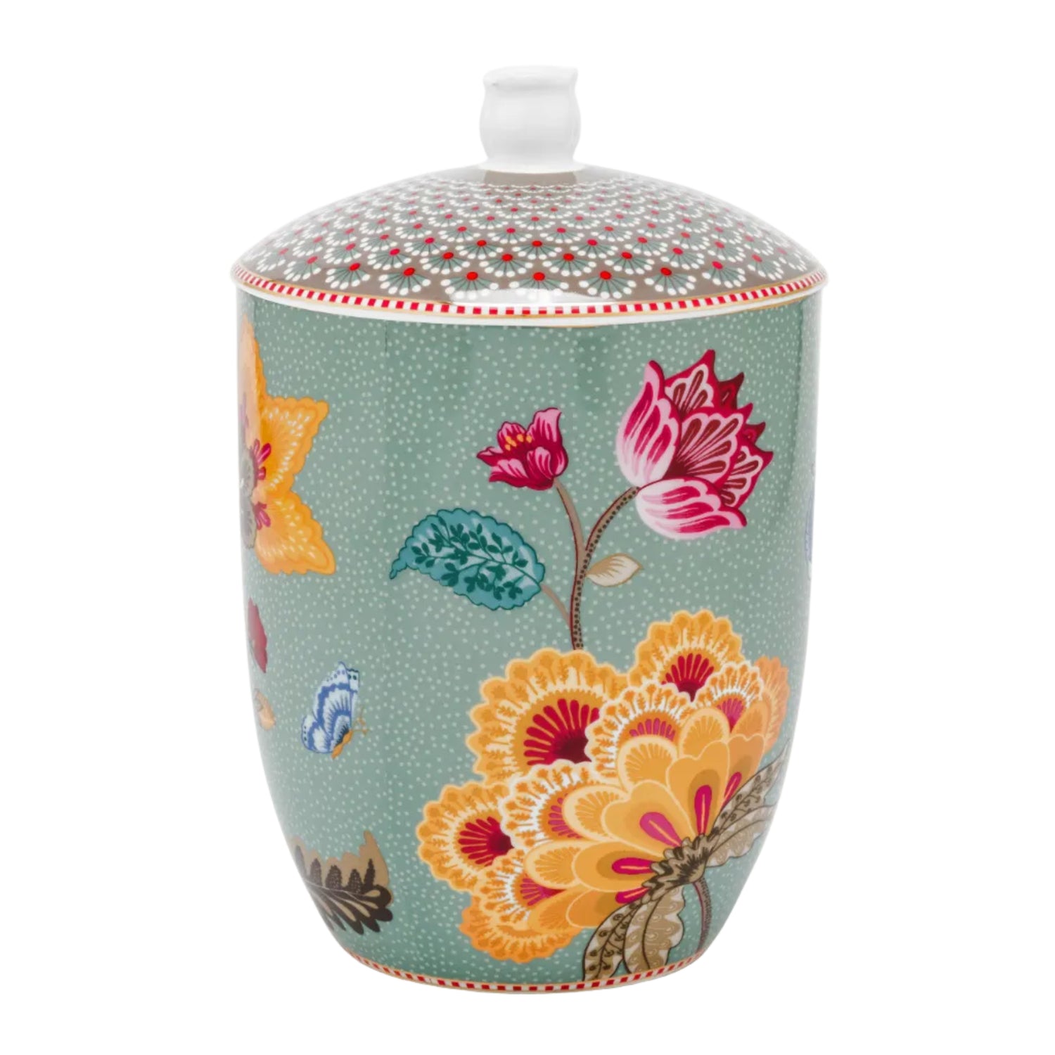 Pip Studio Blooming Tales Blue Voorraadpot - 1.5L