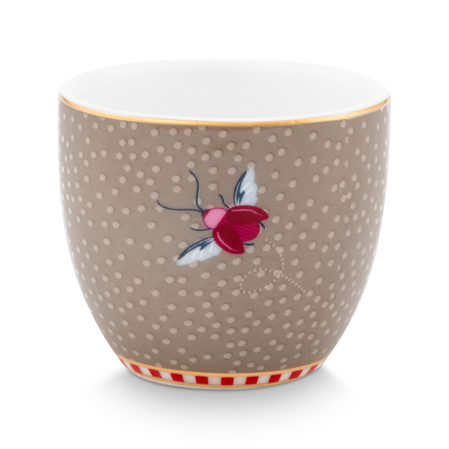 Pip Studio Blooming Tales Khaki eierdoppen set van vier