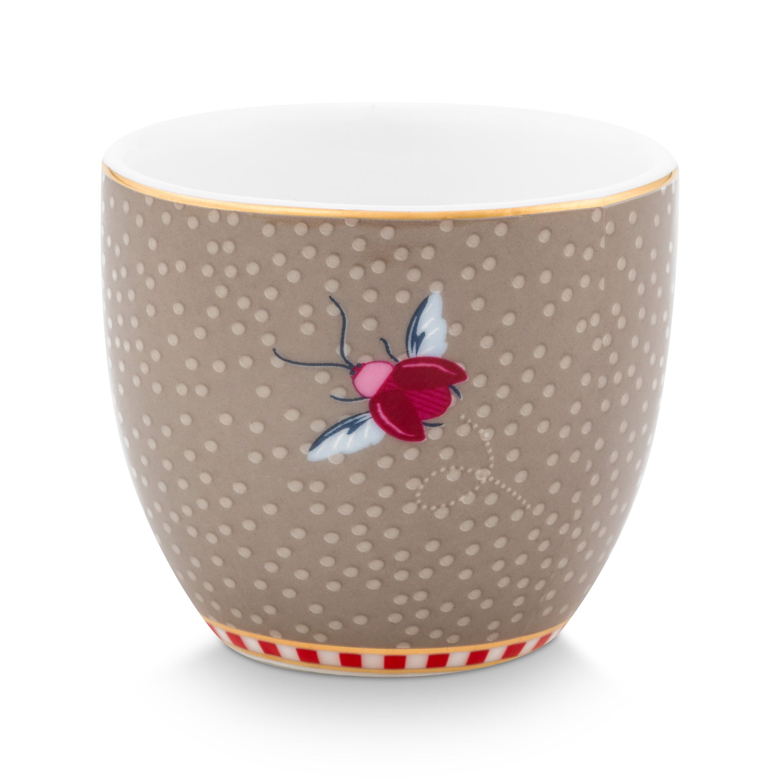 Pip Studio Blooming Tales Khaki eierdoppen set van vier