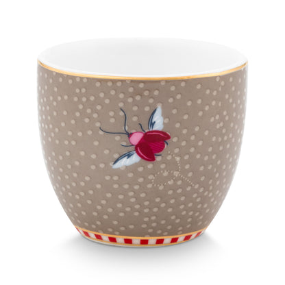 Pip Studio Blooming Tales Khaki eierdoppen set van vier
