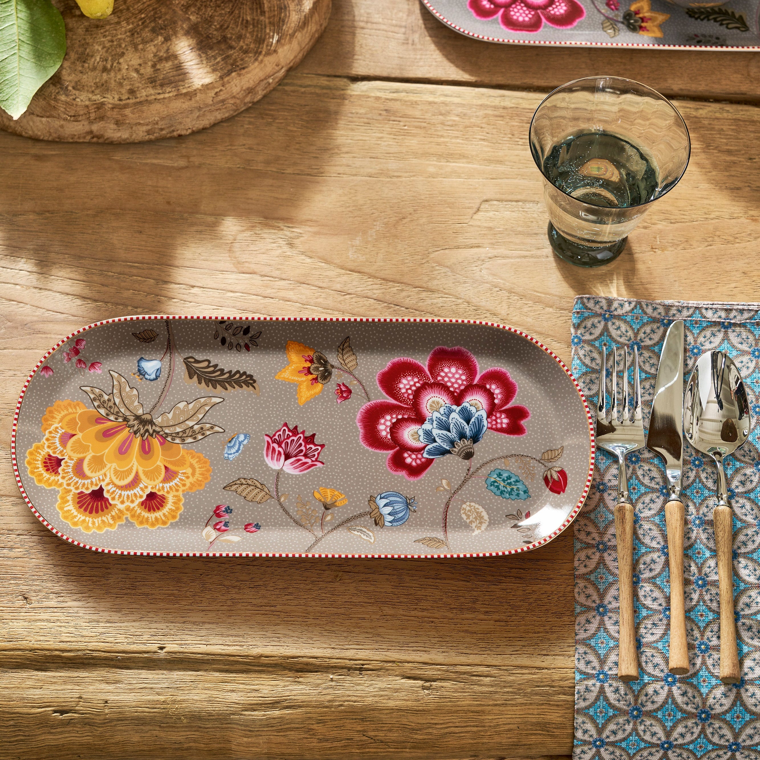 Pip Studio Blooming Tales Fantasy schaal Ovaal khaki