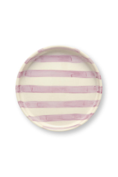 VT Wonen Stripes Gebaksbord 13 cm Lila