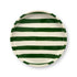 VT Wonen gebaksbord Stripes van stoneware met handgeschilderd strepenpatroon in lila, geel, rood, blauw en groen.