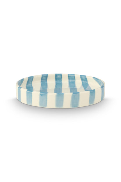 VT Wonen Stripes Gebaksbord 13 cm Blauw
