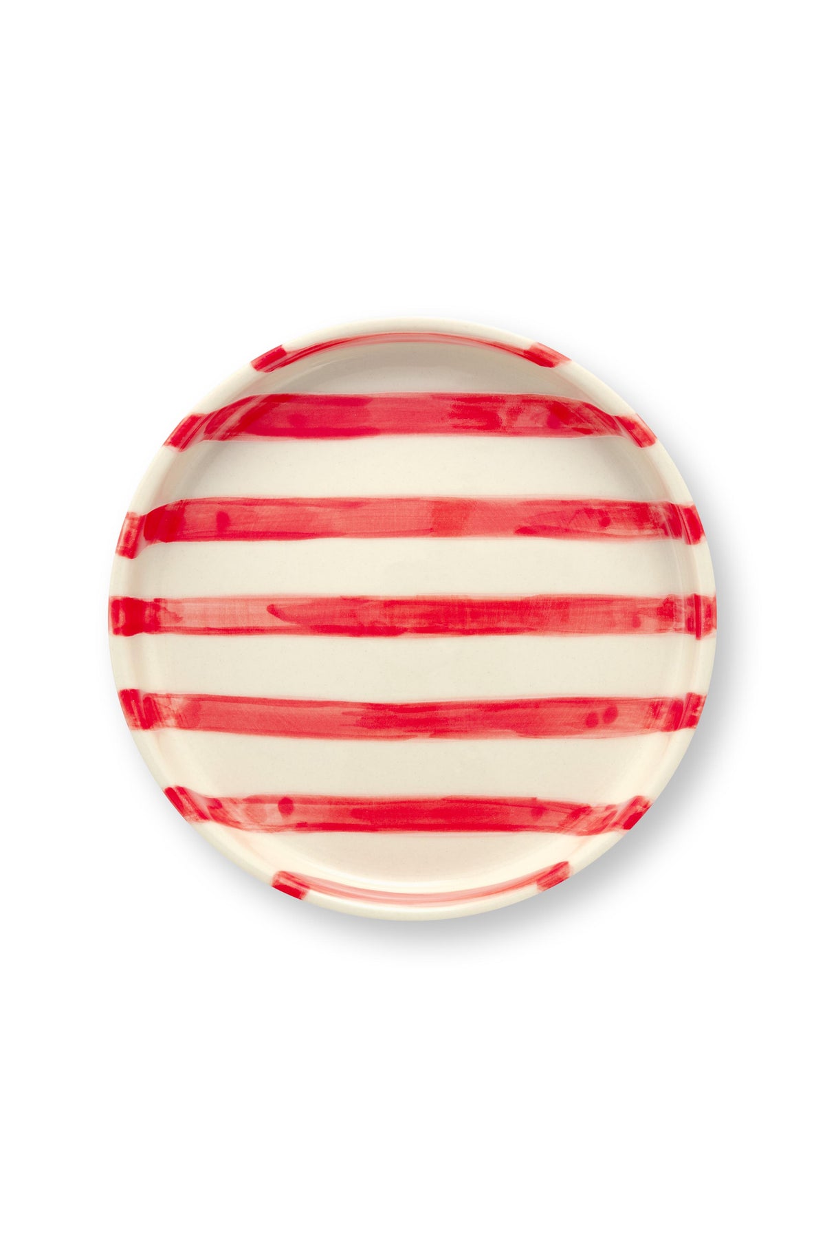 VT Wonen Stripes Gebaksbord 13 cm Rood