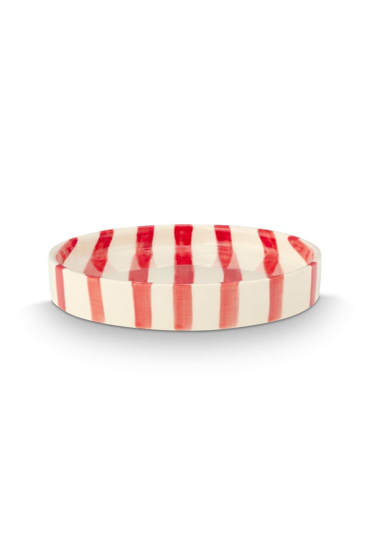 VT Wonen Stripes Gebaksbord 13 cm Rood