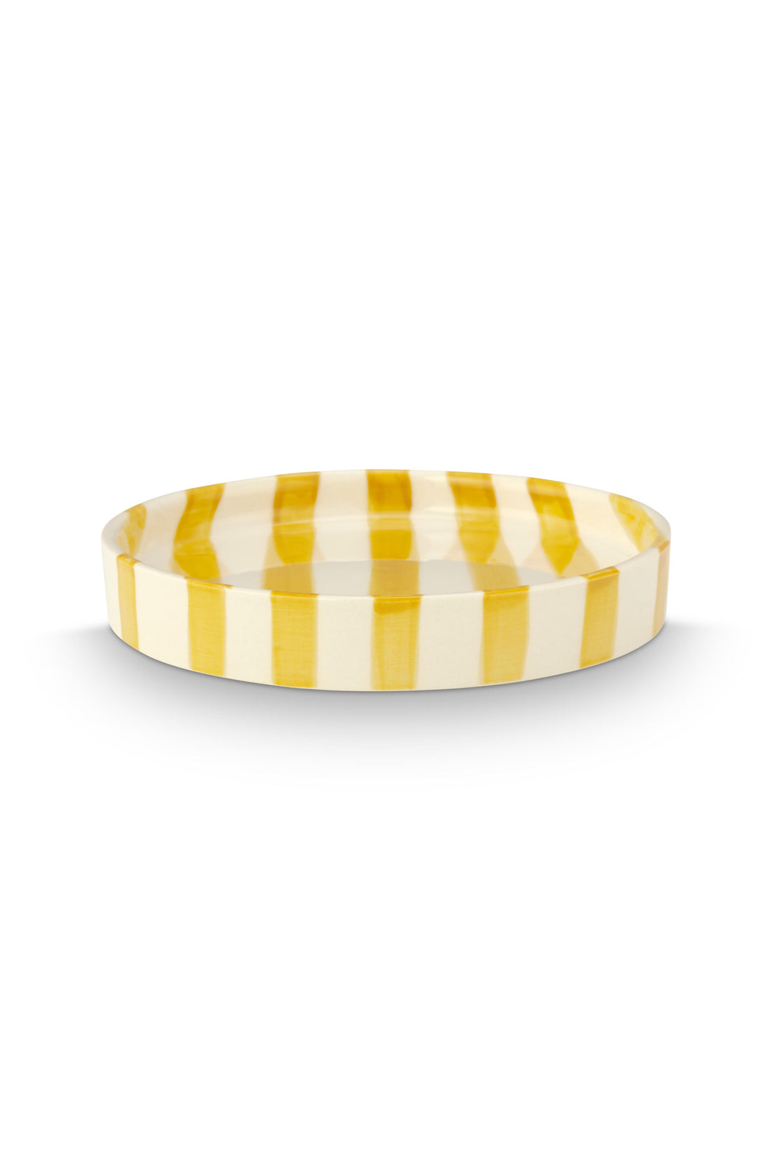 VT Wonen Stripes Kuchenteller 13 cm Gelb