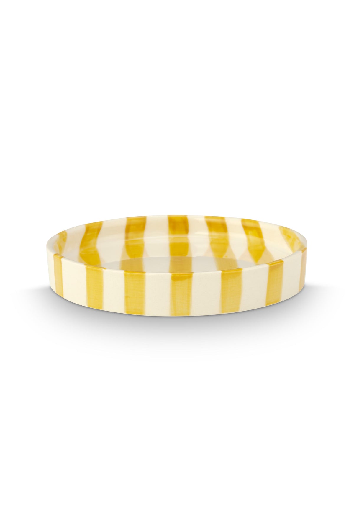 VT Wonen Stripes Gebaksbord 13 cm Geel