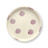 VT Wonen gebaksbord Dots in paars – handgeschilderd stoneware Ø13 cm