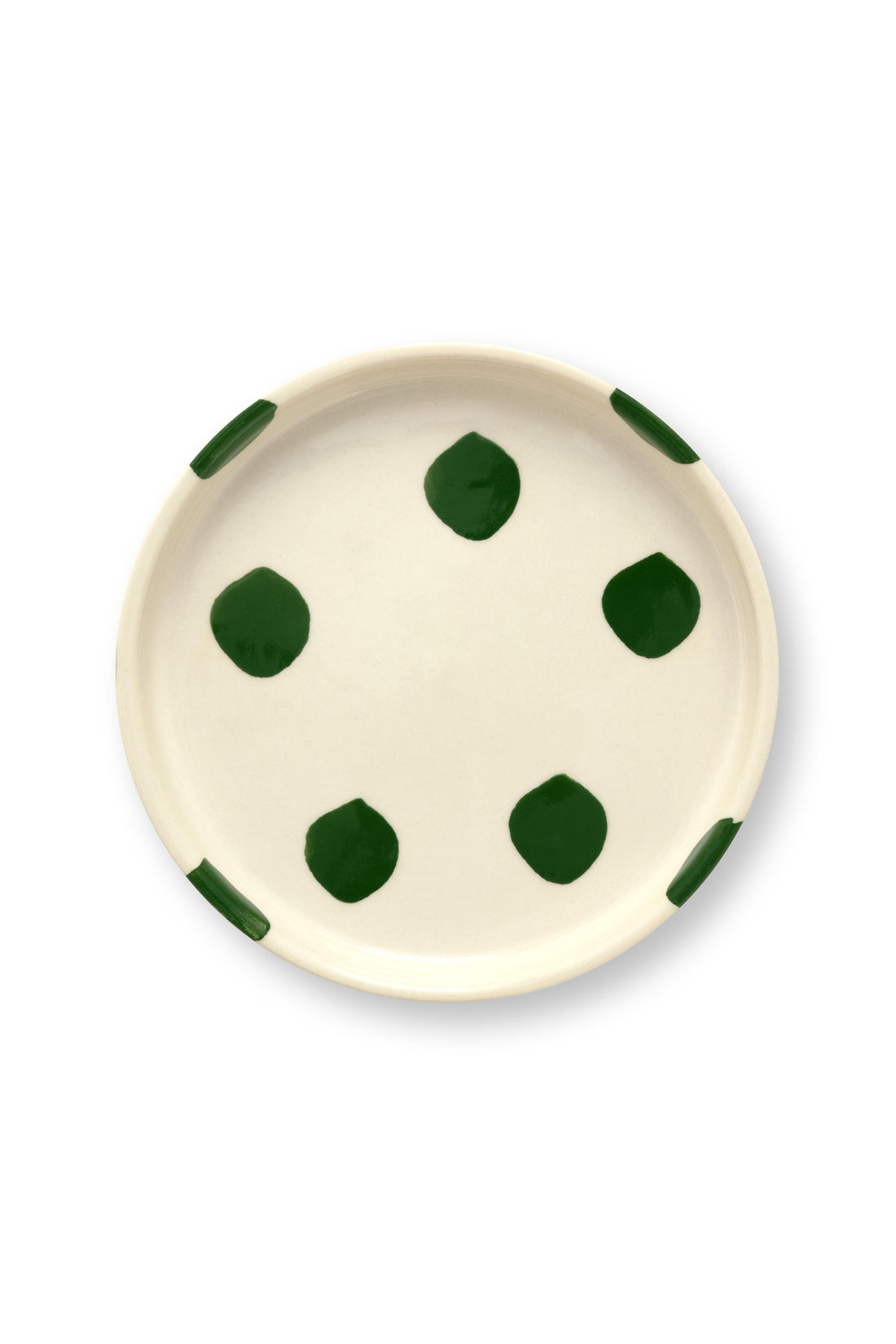 VT Wonen Dots Kuchenteller 13 cm Grün