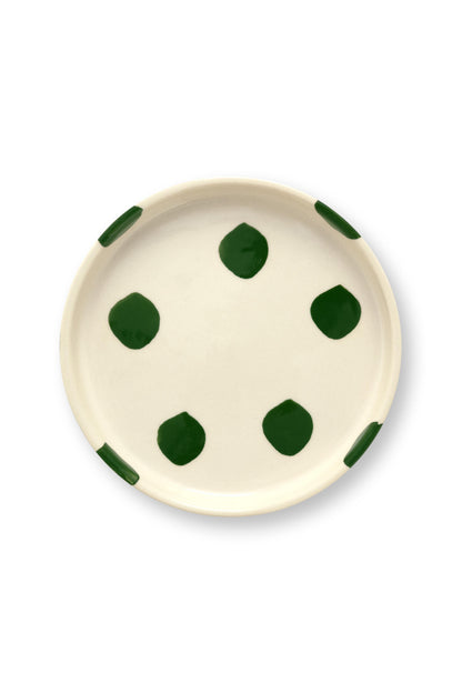 VT Wonen Dots Gebaksbord 13 cm Groen