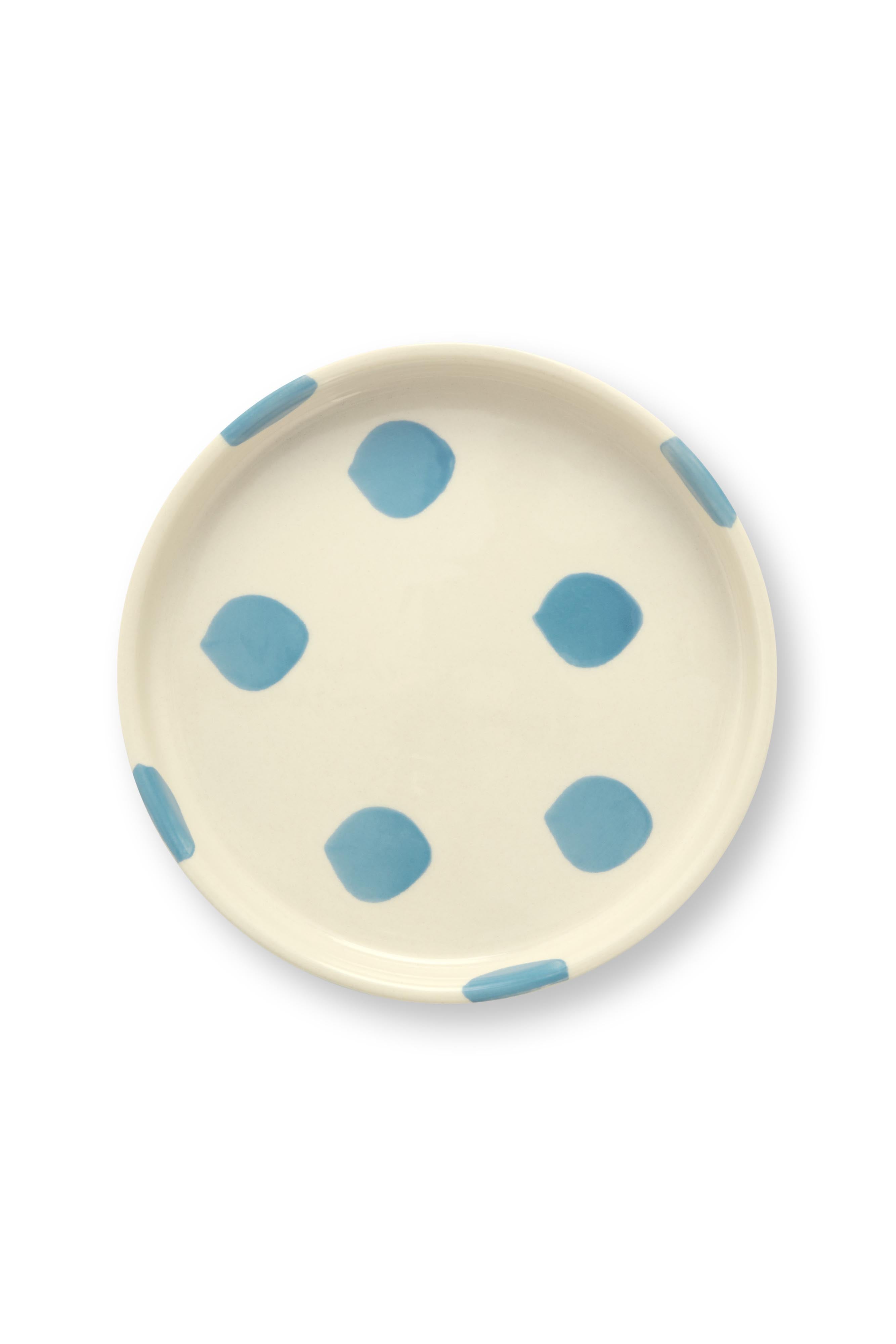 VT Wonen Dots Gebaksbord 13 cm Blauw