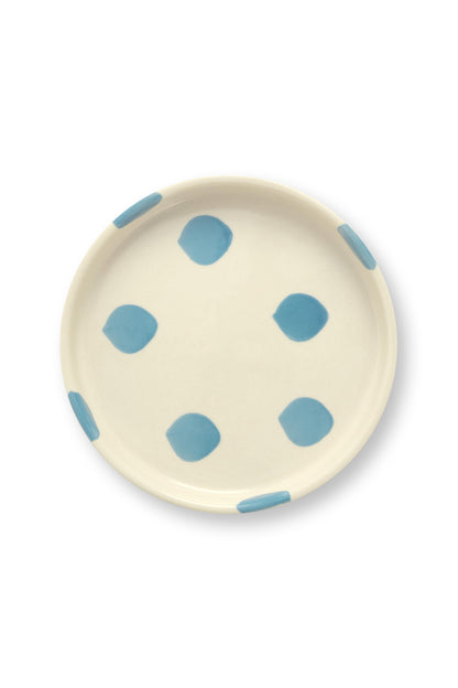 VT Wonen Dots Gebaksbord 13 cm Blauw