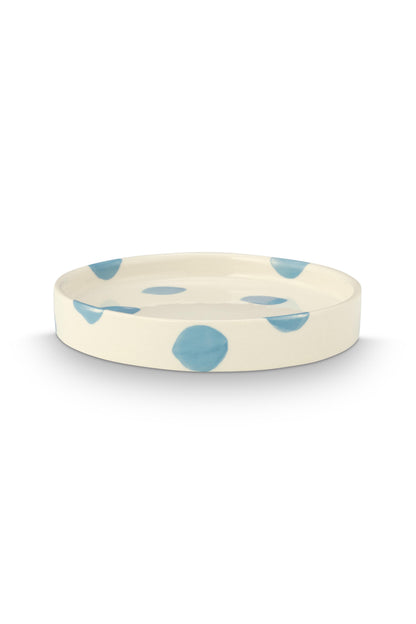 VT Wonen Dots Gebaksbord 13 cm Blauw