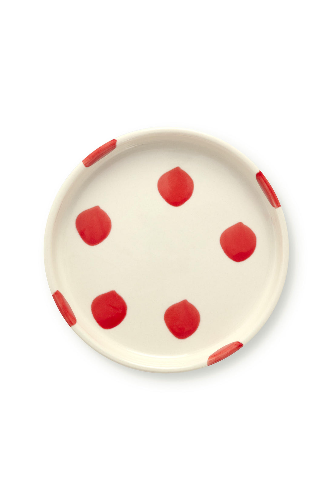 VT Wonen Dots Kuchenteller 13 cm Rot