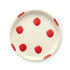 VT Wonen gebaksbord Dots in rood – handgeschilderd stoneware Ø13 cm"