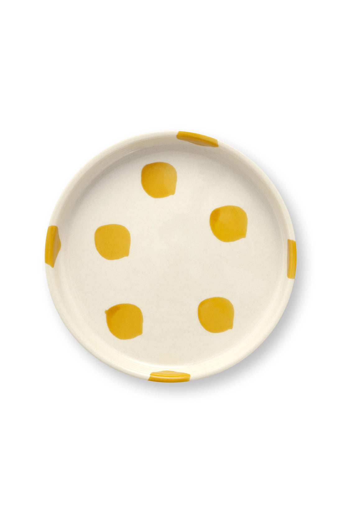VT Wonen Dots Kuchenteller 13 cm Gelb