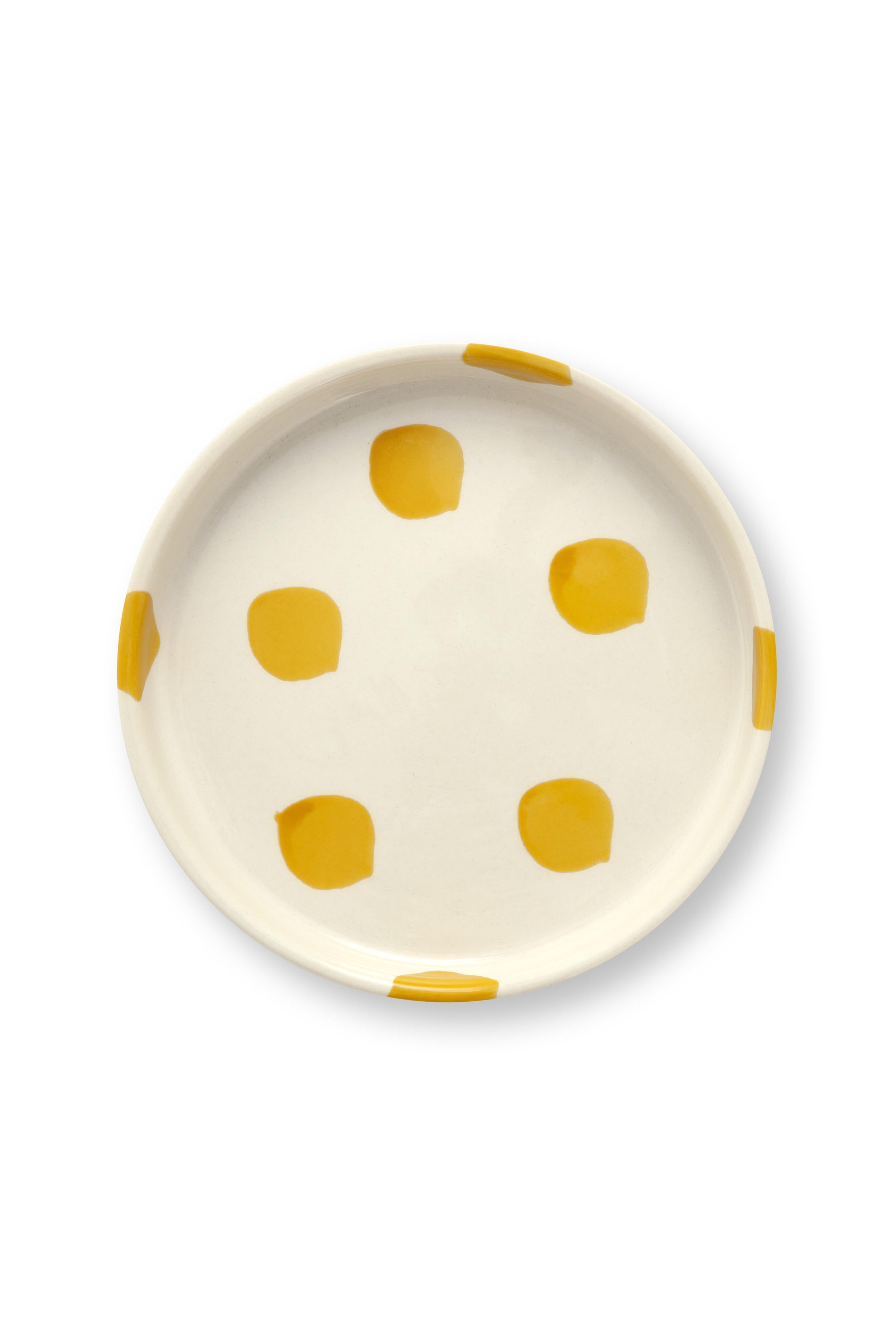 VT Wonen Dots Gebaksbord 13 cm Geel