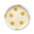 VT Wonen gebaksbord Dots in geel – handgeschilderd stoneware Ø13 cm
